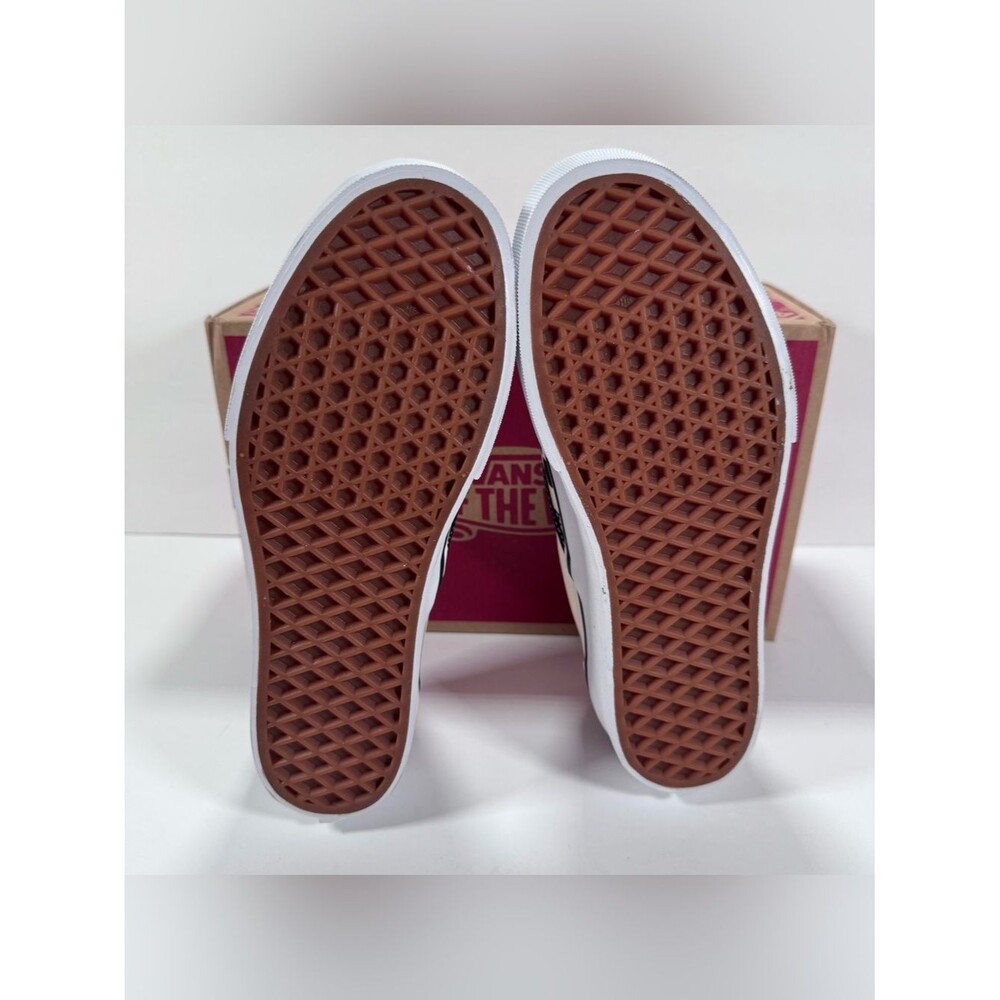 Vans Classic Slip-On Stackform Checkerboard Black Classic White Sneakers Women 8 - Picture 10 of 12
